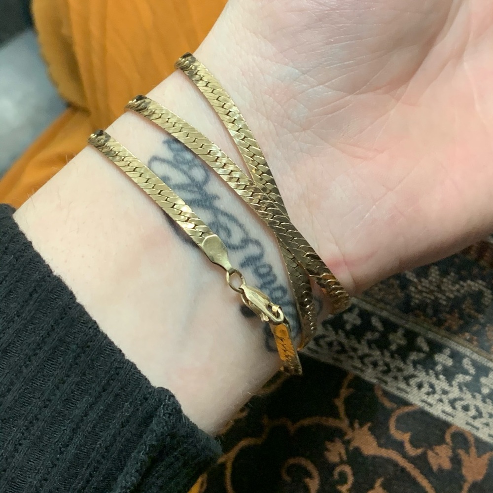 14K Gold 3-1 Bracelet - Necklace - Anklet - Picture 5 of 16